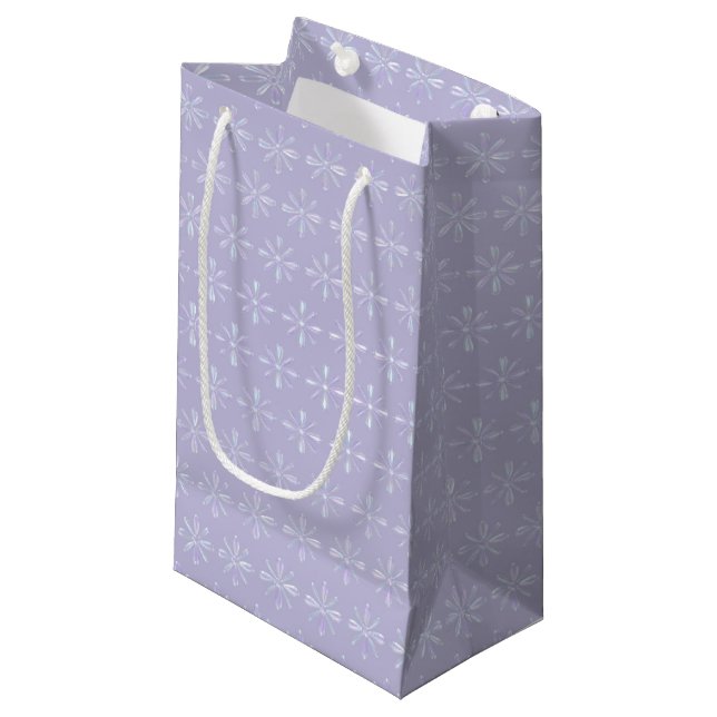 Sacola Para Presentes Pequena Pearple Flowers Gift Bag (Frente inclinada)