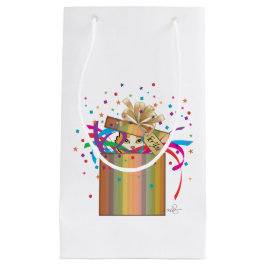 Sacola Para Presentes Pequena Peek-a-Boo Cat em uma caixa