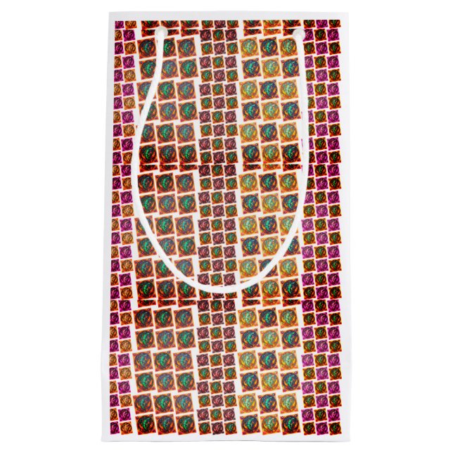 Sacola Para Presentes Pequena Peixes com barra de presentes (Frente)