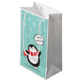 Sacola Para Presentes Pequena Penguin Gift Bag