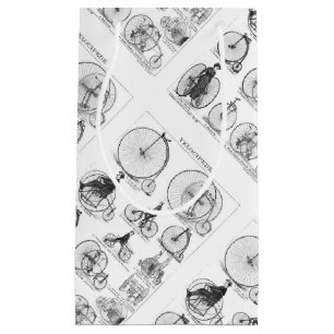 Sacola Para Presentes Pequena Penny Farthing de Bicicleta de Alta Roda