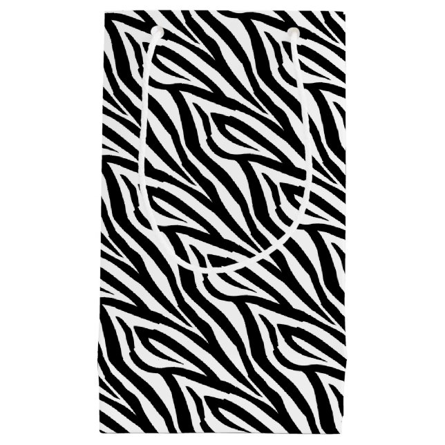 Sacola Para Presentes Pequena Pense em Zebras... Doença Rara (Frente)