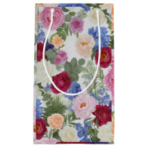 Peônia e Rosa Floral de Jardim Inglês Antigo