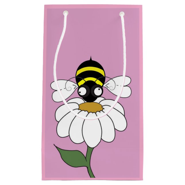 Sacola Para Presentes Pequena Pequena Bag Daisy Bee Gift (Frente)