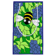 Pequena bolsa de presente de mirtilo