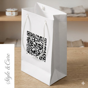 Sacola Para Presentes Pequena Pequena Bolsa Personalizada com Código QR para Pro