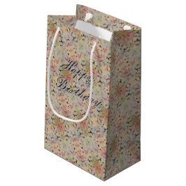 Sacola Para Presentes Pequena Pequeno Florido Aniversário Bonito