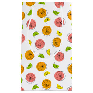 Sacola Para Presentes Pequena Pequeno saco de múltiplos presentes Citrus