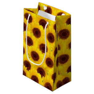 Sacola Para Presentes Pequena Pequeno saco de presentes de girassol