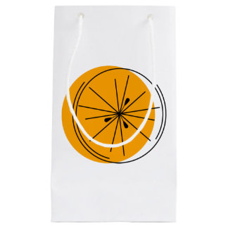 Sacola Para Presentes Pequena Pequeno saco de presentes de laranja Citrus