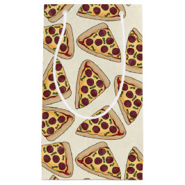 Sacola Para Presentes Pequena Pequeno saco de presentes de pizza