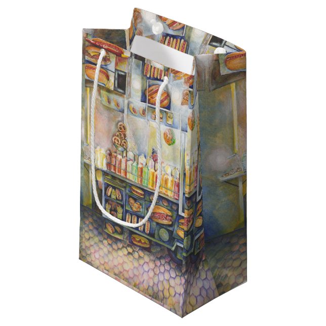 Sacola Para Presentes Pequena Perigosamente Próximo de Divertimento (Frente inclinada)