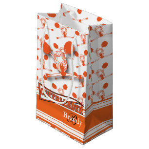 Sacola Para Presentes Pequena Personalizar Cheerleader Laranja -