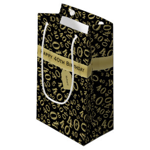 Sacola Para Presentes Pequena Personalize: Tema feliz do partido de aniversári