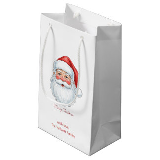 Sacola Para Presentes Pequena Personalized Santa Claus Merry Christmas Gift Bag
