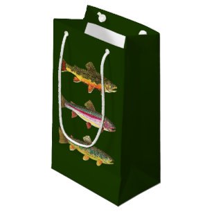Sacola Para Presentes Pequena Pesca de trutas