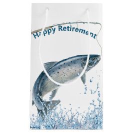 Sacola Para Presentes Pequena Pescado de pesca e peixe reformado