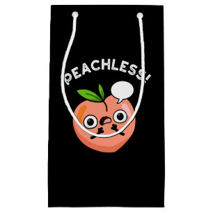Sacola Para Presentes Pequena Pêssego Fruta sem pregos Engraçado Pêssego Escuro