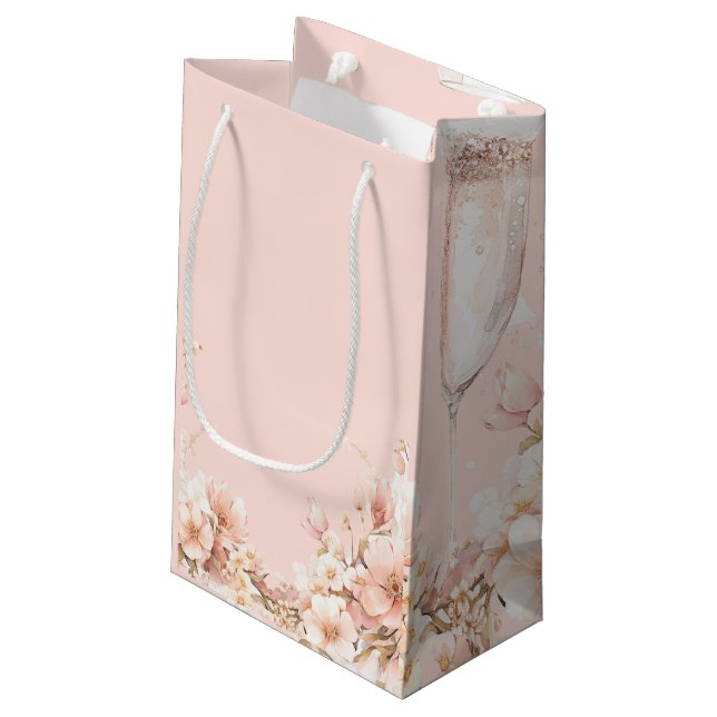 Sacola Para Presentes Pequena Petals & Prosecco Gift Bag (Verso inclinado)