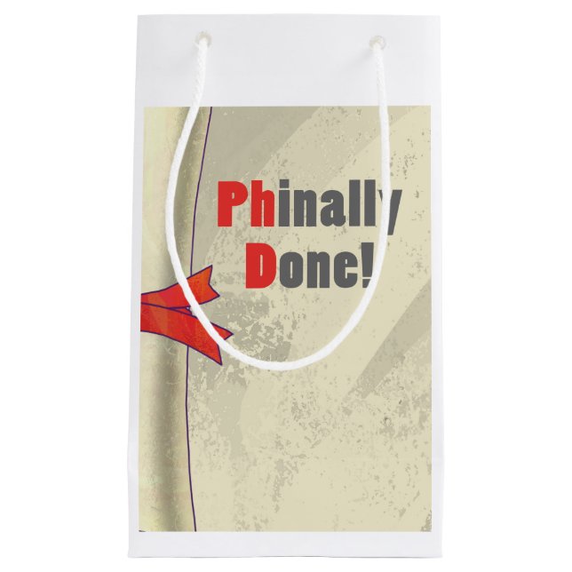 Sacola Para Presentes Pequena Phinally feito (Frente)