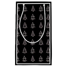 Sacola Para Presentes Pequena Pine Tree Gift Bag