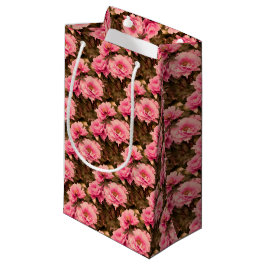 Sacola Para Presentes Pequena Pink  Peony Flower