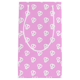 Sacola Para Presentes Pequena Pink Skully