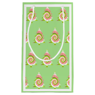 Sacola Para Presentes Pequena Pino Psicodélico - Saco do Presente