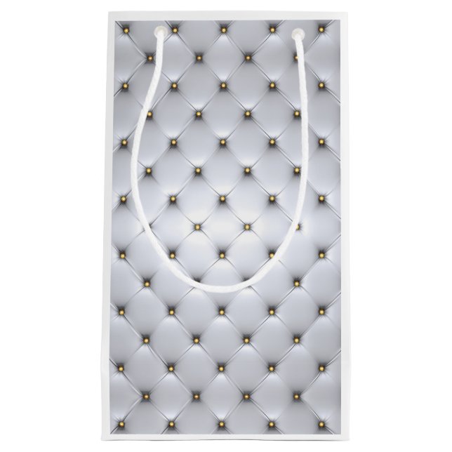 Sacola Para Presentes Pequena Pintuck parece elegante e elegante (Frente)