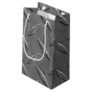 Sacola Para Presentes Pequena Placa do diamante para ele
