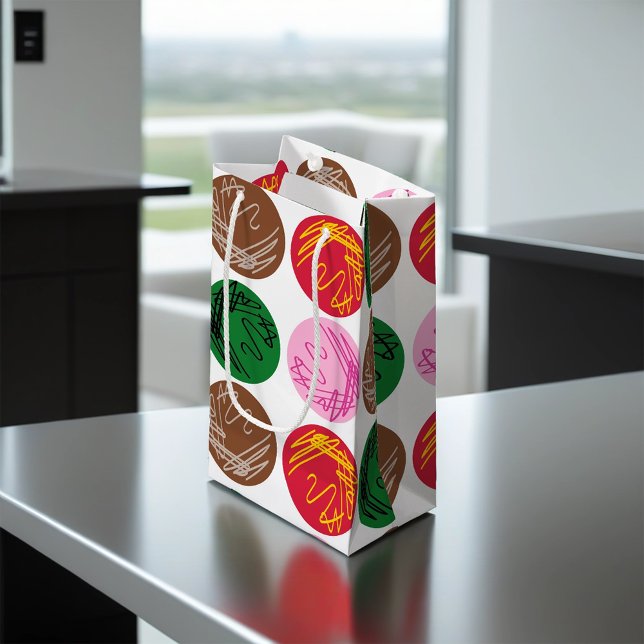 Sacola Para Presentes Pequena Placas de cultura bacteriana (Criador carregado)