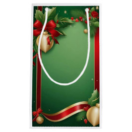 Sacola Para Presentes Pequena Pochette Cadeau "Houx"