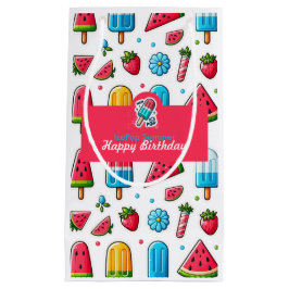 Sacola Para Presentes Pequena Pop de gelo Verão