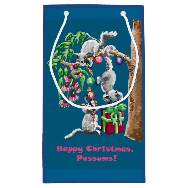 Sacola Para Presentes Pequena presente de Natal australiano (Verso)