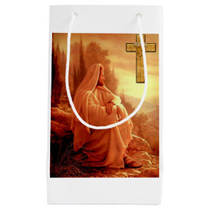 Sacola Para Presentes Pequena Presente Saco de Natal Jesus