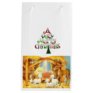 Sacola Para Presentes Pequena Presente Saco de Natal Jesus