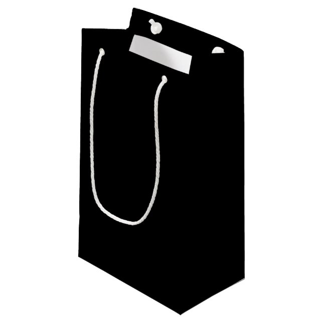 Sacola Para Presentes Pequena Preto (Frente inclinada)