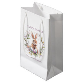 Sacola Para Presentes Pequena Primavera Bunny Easter Egreath Personalizado