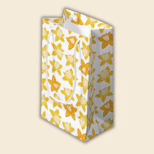 Sacola Para Presentes Pequena Primavera Daffodil