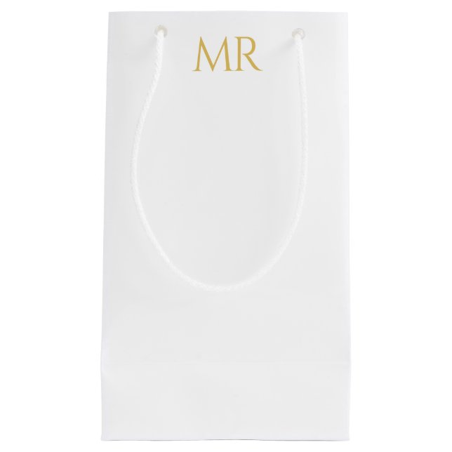 Sacola Para Presentes Pequena Professional Classical Monogram Minimalist Plain (Frente)