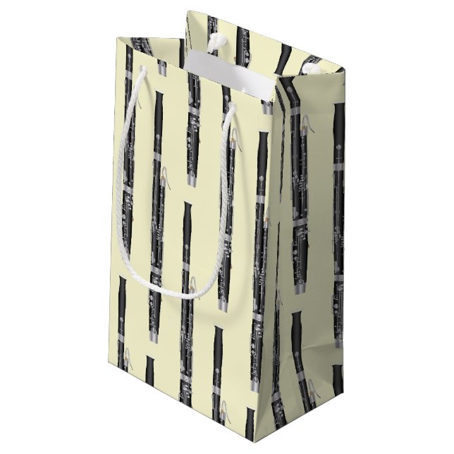 Sacola Para Presentes Pequena Professor de Música Musical de Bassoon Woodwind (Verso inclinado)