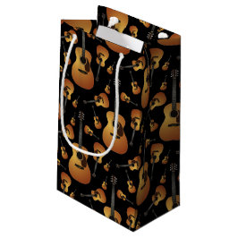 Sacola Para Presentes Pequena Professor de Música Musical de Violão Acústico