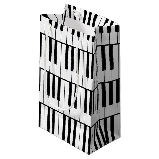 Sacola Para Presentes Pequena Professor de Música Piano Musical (Frente inclinada)