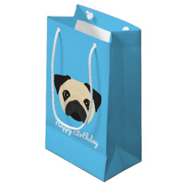 Sacola Para Presentes Pequena Pug Small Gift Bag