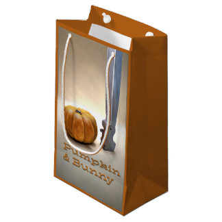 Sacola Para Presentes Pequena Pumpkin e Bunny Gift Bag