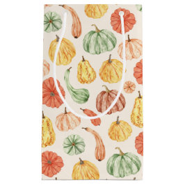 Sacola Para Presentes Pequena Pumpkin Gourd Autumn Baby Shower