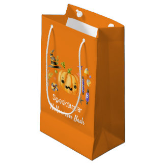 Sacola Para Presentes Pequena Pumpkin Spooktacular Festa de Halloween Bash Laran