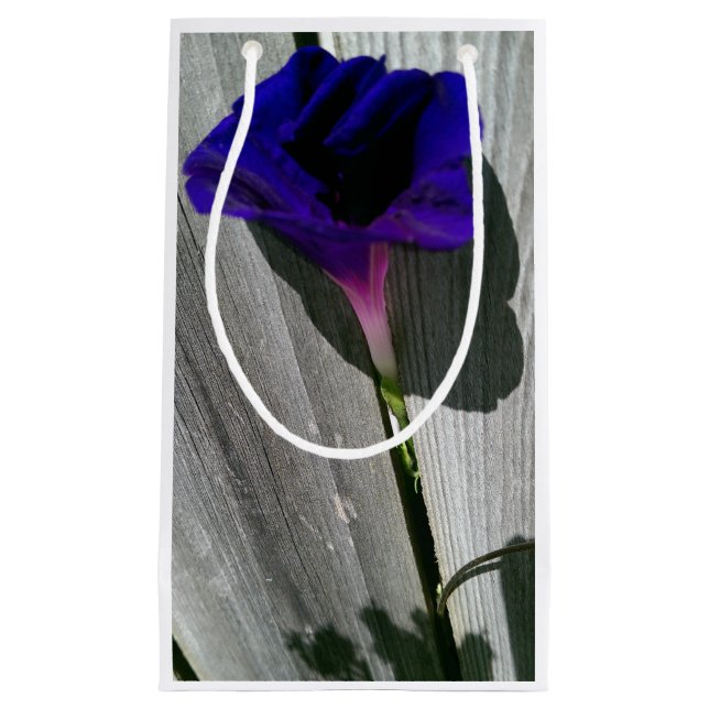 Sacola Para Presentes Pequena Purple Floral (Frente)