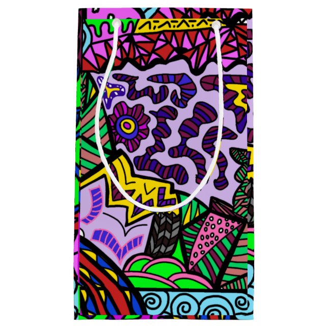 Sacola Para Presentes Pequena quebra-cabeça (Frente)