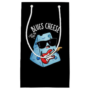 Sacola Para Presentes Pequena Queijo Blues Piada de Comida Divertida Fundo Escur